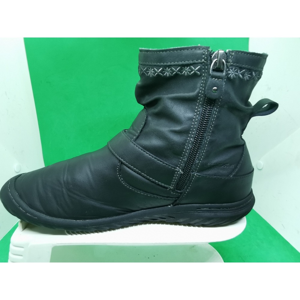 JBU By Jambu Dottie Water Resistant Black Ankle Boots Side Zip Size 9 M - Picture 4 of 16